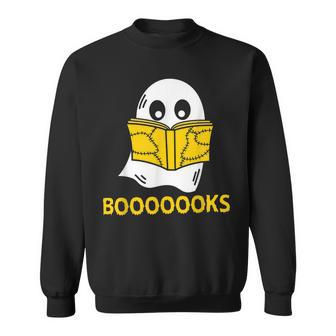 Halloween Booooks Ghost Reading Boo Read Books Library V4 Sweatshirt - Thegiftio UK