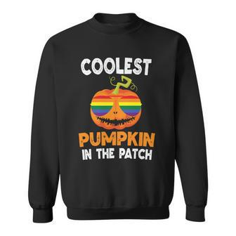 Halloween Coolest Pumpkin In The Patch Lgbt Graphic Design Printed Casual Daily Basic Sweatshirt - Thegiftio UK