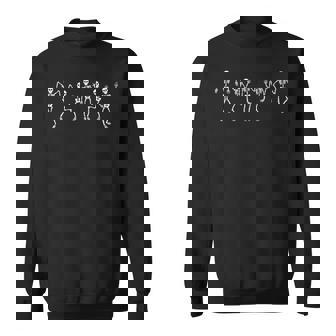 Halloween Dancing Skeletons Spooky Season Sweatshirt - Seseable