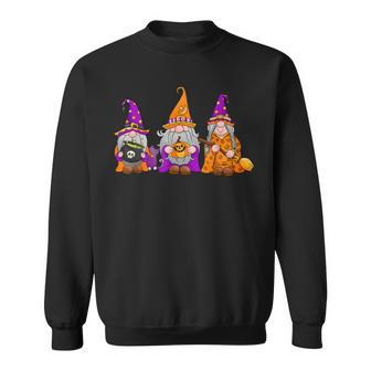 Halloween Gnomes Cute Autumn Pumpkin Fall Funny Holiday Sweatshirt - Seseable