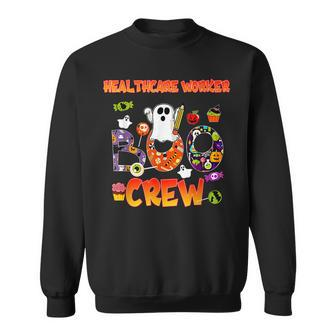 Halloween Healthcare Worker Boo CrewHealthcare Worker Sweatshirt - Seseable