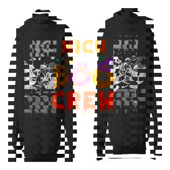 Halloween Nicu Nurse Boo Crew Funny Gift Nursing Men Women Sweatshirt Graphic Print Unisex - Thegiftio