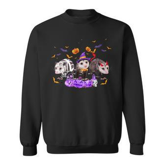 Halloween Possum Lovers Mummy Witch Demon Costumes Sweatshirt - Seseable