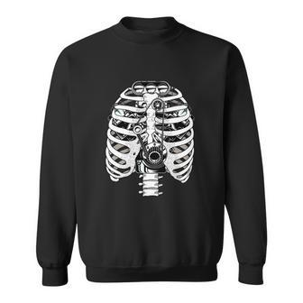 Halloween Skeleton Hand Funny Halloween Graphic Design Printed Casual Daily Basic Sweatshirt - Thegiftio UK