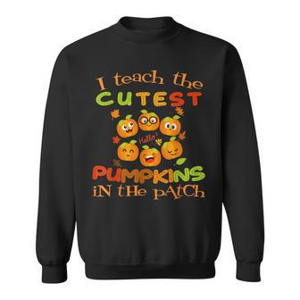 Halloween Teacher Cutest Pumpkin Patch Kindergarten Teacher Sweatshirt - Seseable
