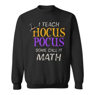 Halloween Teacher Math Hocus Pocus Sweatshirt - Seseable