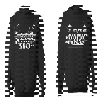 Halloween Things Funny Pumpkin Face Halloween Costume V2 Men Women Sweatshirt Graphic Print Unisex - Thegiftio