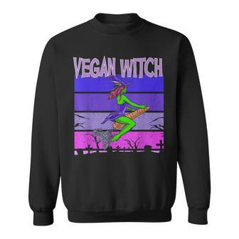 Halloween Vegan Witch Women Veganism Sweatshirt - Seseable