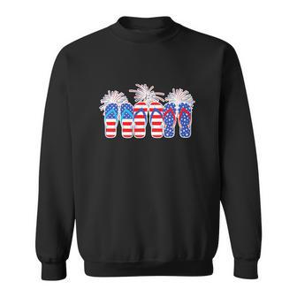 Happy 4Th Of July Flip Flops American Flag Sweatshirt - Monsterry