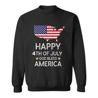 Happy 4Th Of July Independence Day God Bless America Gift Sweatshirt - Monsterry AU
