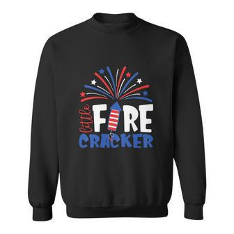 Happy 4Th Of July Little Firecracker Patriotic American Flag Sweatshirt - Monsterry AU
