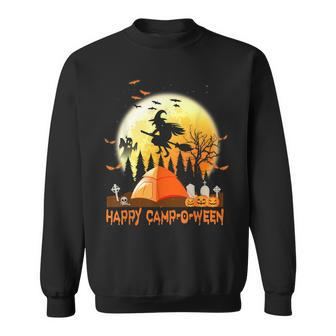 Happy Camp O Ween Camper Camping Halloween Costumes Gifts Men Women Sweatshirt Graphic Print Unisex - Thegiftio UK