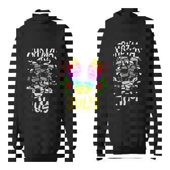 Happy Christmas In July Summer Vacation Sweatshirt - Thegiftio