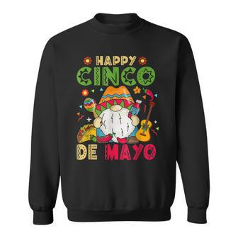 Happy Cinco De Mayo Mexican Gnome Cinco De Mayo Men Women Sweatshirt Graphic Print Unisex - Thegiftio UK