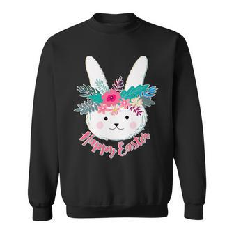 Happy Easter Flower Bunny Sweatshirt - Monsterry