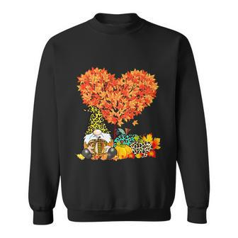 Happy Fall Yall Gnome Leopard Pumpkin Funny Autumn Gnome Graphic Design Printed Casual Daily Basic Sweatshirt