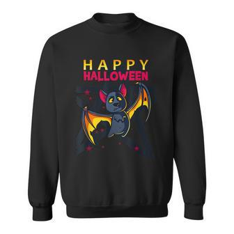 Happy Halloween Candy Vampire Bat Trick Or Treat Sweatshirt - Seseable