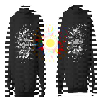 Happy Hispanic Heritage Month Latino Countries Flags V3 Men Women Sweatshirt Graphic Print Unisex - Thegiftio