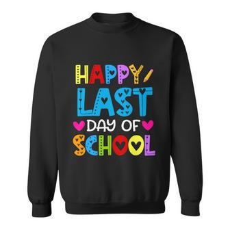Happy Last Day Of School Funny Teacher Student Graduation Gift Graphic Design Printed Casual Daily Basic V5 Sweatshirt - Thegiftio UK