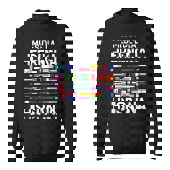 Happy National Hispanic Heritage Month All Countries Flags Men Women Sweatshirt Graphic Print Unisex - Thegiftio
