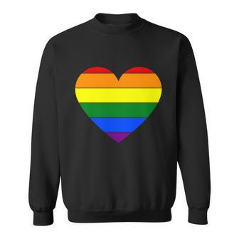 Heart Lgbt Gay Pride Lesbian Bisexual Ally Quote V3 Sweatshirt - Monsterry DE