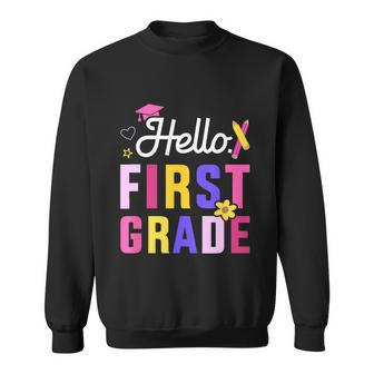 Hello 1St Grade First Back To School Student Teacher Sweatshirt - Monsterry