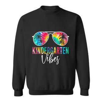 Hello Kindergarten Squad Tie Dye Sunglasses Back To School Sweatshirt - Monsterry