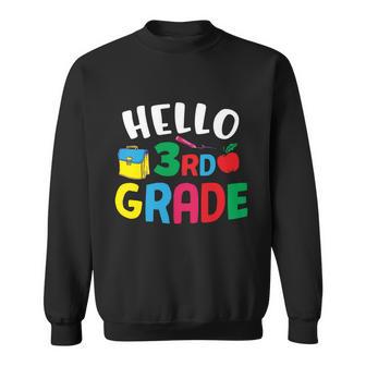 Hello Third Grade Back To School V2 Sweatshirt - Monsterry UK