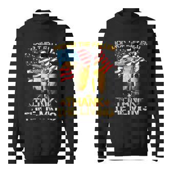 Honor The Fallen Thank The Living Sweatshirt - Thegiftio