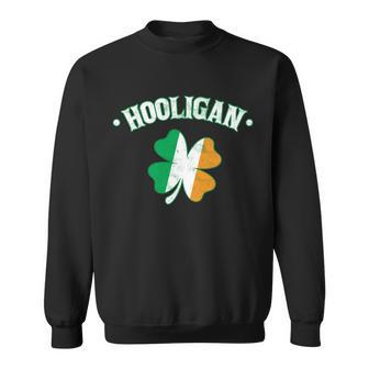 Hooligan Shamrock Ireland Flag Sweatshirt - Monsterry CA