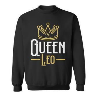 Horoscope Queen Leo Symbol Zodiac Sign Personality Birthday Sweatshirt - Seseable