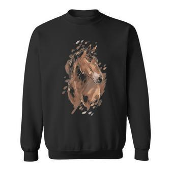 Horse Riding Women Horseback Horse Owner Gift Pony Sweatshirt - Thegiftio UK