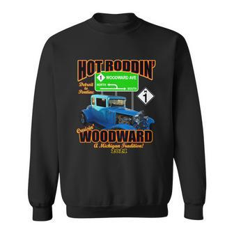 Hot Roddin 2021 Woodward Ave Classic Car Cruise Sweatshirt - Thegiftio UK