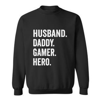 Husband Dad Father Gamer Funny Gaming Sweatshirt - Monsterry