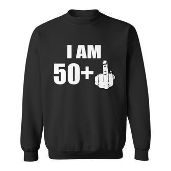 I Am 51 Middle Finger Funny 51St Birthday Sweatshirt - Monsterry