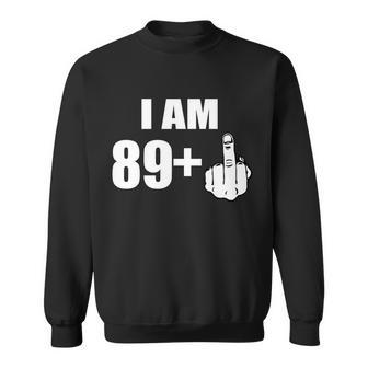 I Am 90 Middle Finger Funny 90Th Birthday Gift Sweatshirt - Monsterry DE