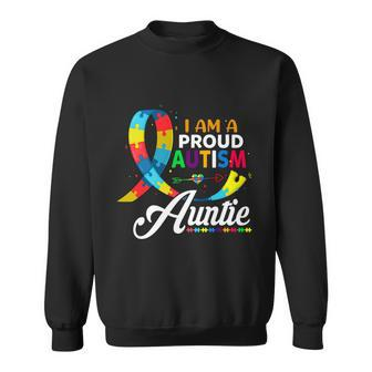 I Am A Proud Autism Auntie Autism Autism Awareness Sweatshirt - Monsterry DE