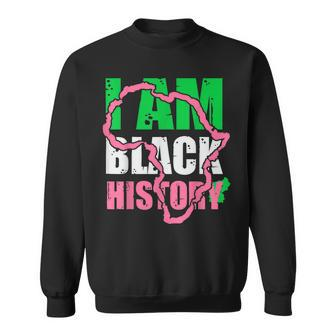 I Am Black History Aka Black History Month 2022 Men Women Sweatshirt Graphic Print Unisex - Thegiftio UK
