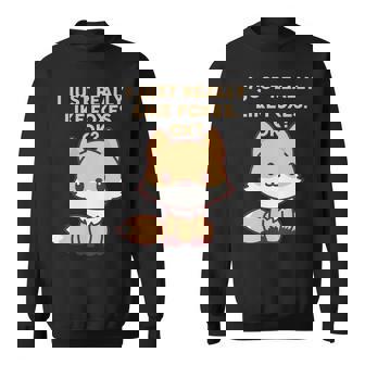 I Just Really Like Foxes Ok V2 Sweatshirt - Thegiftio UK