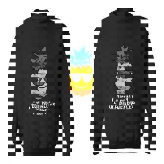 I Just Really Like Pineapples Cute Pineapple Summer Gift Graphic Design Printed Casual Daily Basic Sweatshirt - Thegiftio