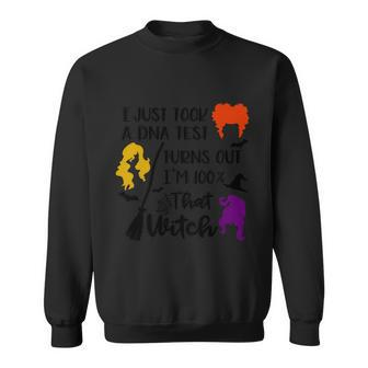 I Just Took A Dna Test Turns Out Im 100 That Witch Halloween Quote Sweatshirt - Monsterry