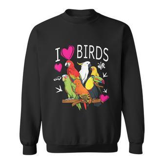I Love Birds I Just Really Like Parrot Cockatoo Sweatshirt - Thegiftio UK