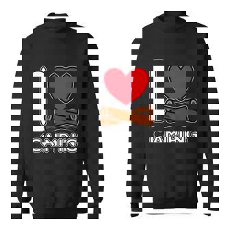 I Love Camping Campers Life Campfire Rv And Trailer Camping Cute Gift Sweatshirt - Thegiftio