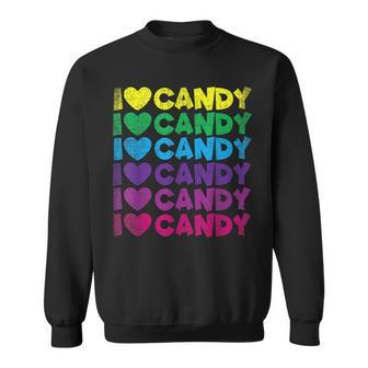 I Love Candy - Halloween Party Cute Trick Or Treat Sweatshirt - Seseable