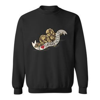 I Love Danger Noodles Ball Python Cute Graphic Design Printed Casual Daily Basic Sweatshirt - Thegiftio UK