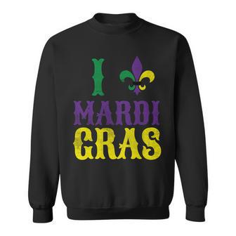 I Love Mardi Gras Sweatshirt - Monsterry DE