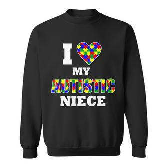 I Love My Autistic Niece Autism Sweatshirt - Monsterry