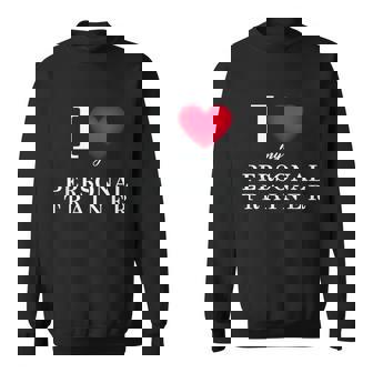 I Love My Personal Trainer Novelty Graphic Design Printed Casual Daily Basic Sweatshirt - Thegiftio