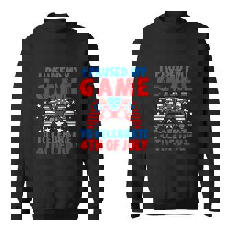 I Paused My Game To Celebrate 4Th Of July Gamer Funny 4Th Of July Sweatshirt - Thegiftio UK