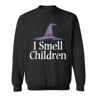 I Smell Children Funny Witch Halloween Witchcraft Saying Sweatshirt - Seseable